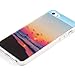 iphone 6 6S Case Semi Transparent Matte Finish Heavy Duty Hard Back Cover with Tup Soft Bumper Sunset in the Sea for Iphone 6 4.7-inch & LCD Screen Film
