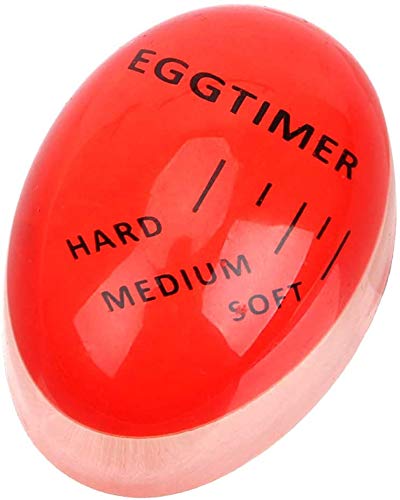 A1SONIC® Egg Timer Color Changing, Egg Timer for Boiling Soft or Hard Boiled Eggs (RED)