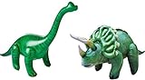 Jet Creations Inflatable Dinosaur 2 Pack - Triceratops and Brachiosaurus