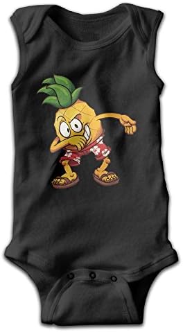 Xgnzyq Funny Hawaiian Pineapple Cute Infant Baby Kids Sleeveless Toddler Climb Jumpsuit|Crawling Clothes 6 M
