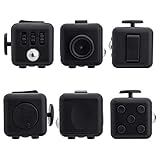 Fidget Cube for Fidgeters! Relieve Stress, Anxiety, and Boredom for Children and Adults (BLACK)