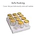 12 pack 4 oz Clear Glass Jam Jars for Jam,Honey,candies,sauce,Baby Foods,Jelly Wedding Favors,DIY Magnetic Spice Jars（Comes with gold lids）