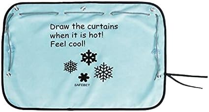 Ewlan Car Sun Shade Curtain With Suction Cup For Side Window For Baby Kids Car Rear Automobile Heat Insulation Curtains, 2 Pack Cartoon Car Interior Sun Blocker Blind