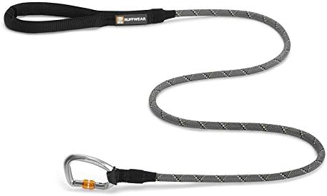 RUFFWEAR - Knot-a-Leash Reflective Dog Leash with Carabiner, Granite Gray, Large