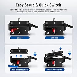 NEEWER Quick Release Plate, Camera Mount Adapter
