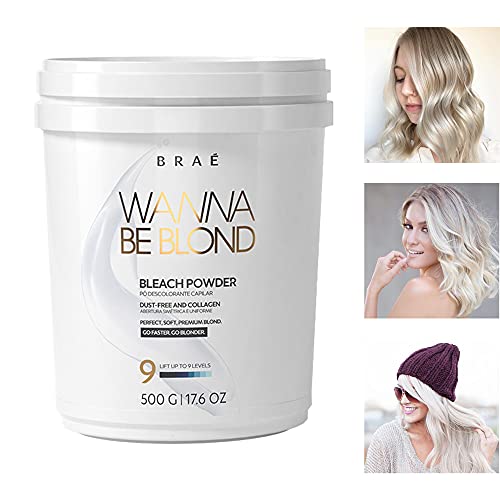 Brae Wanna Be Blond Bleach Powder CollagenRich Formula Safe to Use