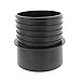 DCT 4in Plastic Pipe Threaded Quick Connect Adaptor Coupler 1-Pack, Flexible Hose Woodshop Saw Dust Collection