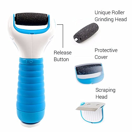 Pedicure Foot File Callus Remover, Includes 3 Extra Mineral Pumice