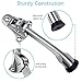 Door Stopper, 2 Pack 4-Inch Kickdown Door Stop, Door Kickstand, Door Stopper Hinge, Metal Door Stopper with a Non-Slip Rubber Tip for Heavy Door, Garage Door, Wood Floor