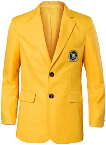 Newhui Halloween MSST Yellow School Uniform Suits Costume Jacket Coat