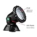 Much Underwater Light, Waterproof IP 68 Submersible Spotlight with 36-LED Bulbs 7W Multi-Color Spot Light for Aquarium Garden Pond Pool Tank Fountain Waterfall (1 Set of 4 Pcs)