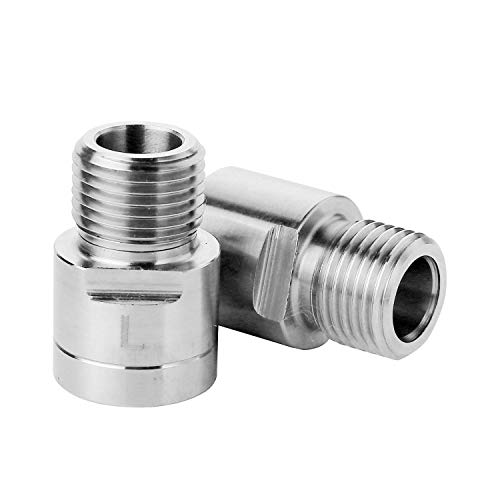 Aolvo Bike Pedal Extenders, Stainless Steel Foot Pedal Extenders, 9/16" Universal Fit Bike Pedal Cleat Spacer Extenders Adapters for Any Bike SPD MT MTB BMX Road Street Bicycle - Extended 15 mm