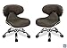 MAYAKOBA SET OF 2 Nail Salon Pedicure Stool UMI COFFEE Pedicure Chair Short Adjustable Comfort Pneumatic Pump Salon Furniture & Equipment