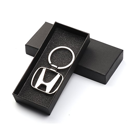 Key Chain Ring Metal Buckle Car Sign for Automobile Logo Accessory Keychain Gift Box (Honda)