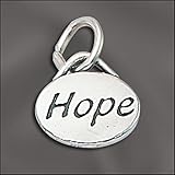 Charm - Hope Message Charm .925 Sterling Silver