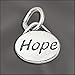 Charm - Hope Message Charm .925 Sterling Silver
