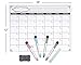 Magnetic Dry Erase Calendar Fridge-Board (White)