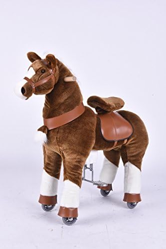 FUN BABY CHILD KIDS TEENAGE DARK BROWN CLIP CLOP PONY ™ RIDE/CYCLE MODE ROCKING HORSE - MEDIUM| FINEST FROM ROYAL KIDDY + UP TO 60 KG LOAD + ADJUSTABLE CYCLE