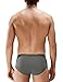 DAVID ARCHY 4 Pack Men's Ultimate Classic Cotton Pouch Briefs(L,Dark Gray)