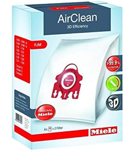 Amazon.com - Miele AirClean 3D Efficiency Dust Bag, Type FJM, 12