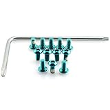 HJ Garden M5x10mm Disc Brake Rotor Bolts MTB Mountain Bike Screws Bicycle Parts & 1PCS T25 Carbon Steel Wrench