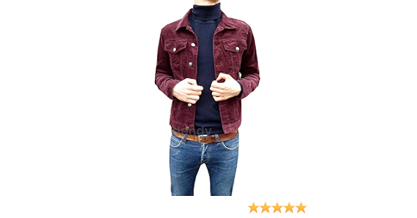Mens Corduroy Western Denim Jacket 