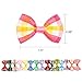 BINGPET 30 Pcs/15 Pairs Dog Hair Bows with Rubber Band Cute Plaid Bowknot Topknot Pet Grooming Dog Hair Accessories
