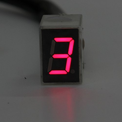 US Warehouse - Red LED Universal Digital 6 Gears Indicator Motorcycle Display Shift Lever Sensor - Thumbnail 7