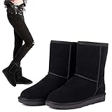 eshion Unisex Winter Women Girls Ladys Mid Calf Warm Snow Boots Shoes