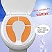 mkool Folding Large Non Slip Silicone Pads Travel Portable Reusable Toilet Potty Training Seat Covers Liners with Carry Bag for Babies, Toddlers and Kids (Orange)