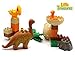 Prehistoric 28 Piece Building Block Dinosaur Play set with Alligator, Pterodactyl and Brontosaurus, Compatible Building Brick Playset