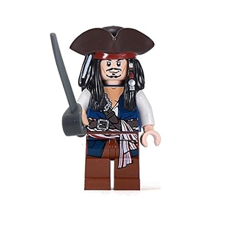 LEGO® Fluch der Karibik / Pirates of the Caribbean™ Minifigur Jack Sparrow mit Dreispitz seltene Version wie aus 30133