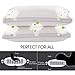 Pillow for sleeping, Soft Bed Pillow with Ice Silk&Plush Pillow Cover for Summer&Winter, 50 Individually Pocket Spring，Washable&Removable Pillows by Amada(Queen)