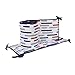 Little Love by NoJo Multi Dash Print 4 Piece Nursery Crib Bumper, Navy/Blue/Red/Grey