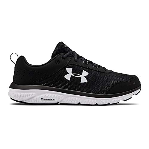 Under Armour Men's Charged Assert 8, Black (001)/White, 15