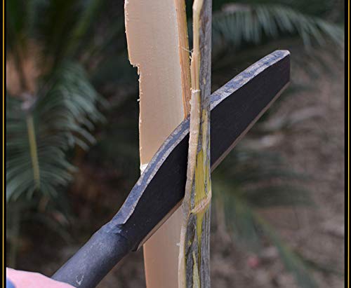 Solid Aim Tools Brush Axe - Extra Thick Steel Blade - King of The Machete, Heavy Duty Billhook Machete Hatchet With a Well Balanced Integrated Forging, Clears Brush Cane & Bamboo Quickly - Thumbnail 2