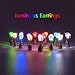 esonstyle 10 Pairs Bright Stylish Fashion LED Earrings for Men, Glowing Light Up Earrings Diamond Crown Ear Drop Pendant Stud Stainless Multicolor (10 pair)