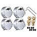 4 Pcs 2.5/3 RPM Electric Synchronous Synchron turntable Motor with 7mm Flexible Coupling Connector - AC 100V~127V 50/60Hz for Cup Turner, Tumbler Turner Cup Rotator, Cuptisserie & Microwave Oven