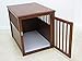 Crown Pet Products Pet Crate Wood Dog Crate Furniture End Table, Medium Size with Mahogany Finishthumb 2