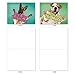 The Best Card Company - 10 Blank Assorted Notecards w/Envelopes (4 x 5.12 Inch) - Boxed Greetings with Dogs, Thinking of You Sentiments - Pet Puppies, Animal - Dog Miss You This Much M6600MYB
