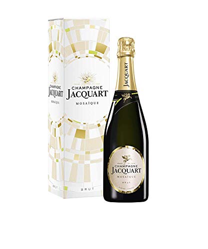 CHAMPAGNE JACQUART – Mosaïque Brut – Bouteille 75 cL en Étui cadeau – Cuvée pour des petites ou grandes célébrations