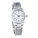 Casio 10-Easy - 1302D 7B-Classic-Women's Quartz Analogue Watch-White Face-Grey Steel Bracelet, White/Grey, OneSize, Bracelet