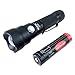 Wowtac A3 LED Flashlight Max 600 Lumen with Zoomable Adjustable Focus, 5 Modes with Hidden Strobe, Outdoor Water Resistant Torch, Powered Tactical Flashlight for Camping Hiking, 18650 Battery Included