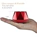 Bluetooth Speakers, beegod Mini Diamond Bluetooth Wireless Stereo Speaker with Mic For Phone and AUX Line In (Red)