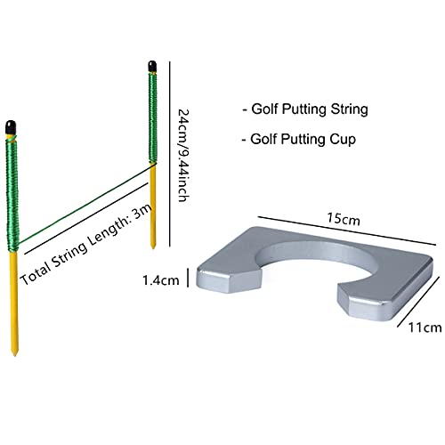 GLANC Golf Putting Mirror Set, 3 in 1 Set Golf Putting Training Aid