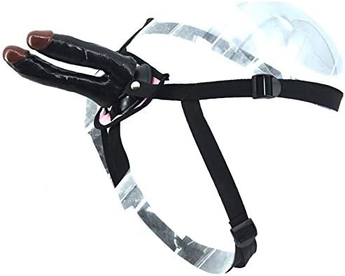 Chongshan Mountain2019 Double strapon Harness Strap Ons Funny Toys for Lesbian Pants Strap on Strapless - Black