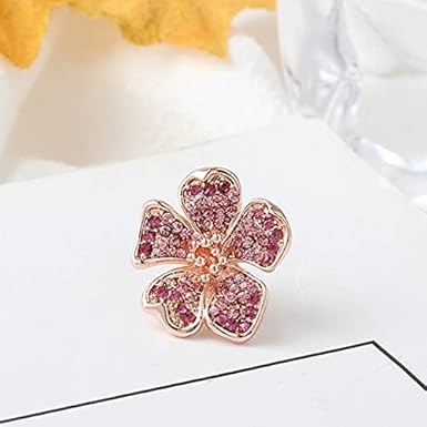 Davitu Cuentas – 1 pieza fina de oro rosa y plata de color rosa con