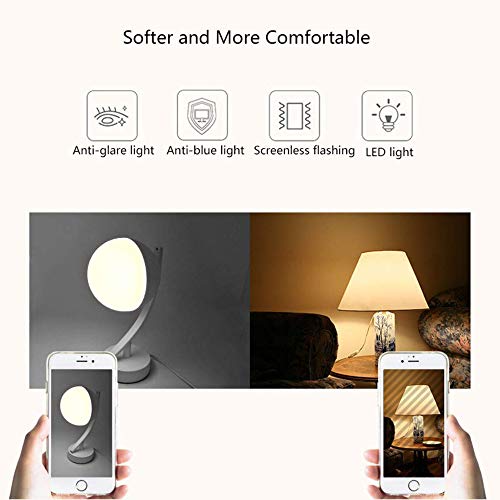 Smart Table Lamp Compatible with Alexa Google Home WiFi Intelligent RGBW Bedside Night Light
