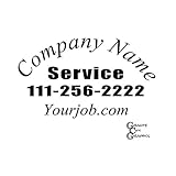 1- 14x24 Business Vinyl Custom Lettering