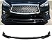 MotorFansClub 3pcs Front Bumper Lip Splitter Fit For Compatible With Infiniti Q50 Base 2018 2019 Trim Protection Splitter Spoiler, Black